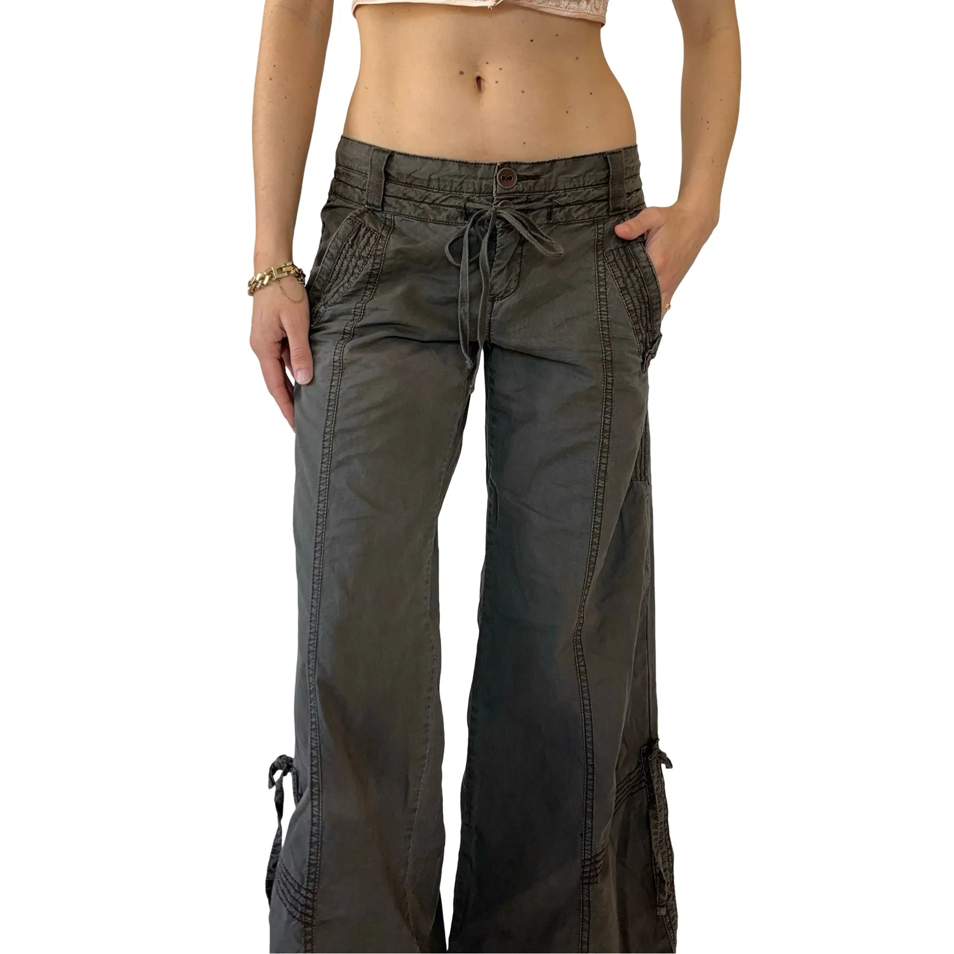2000s Wide Leg Cargos (XS)