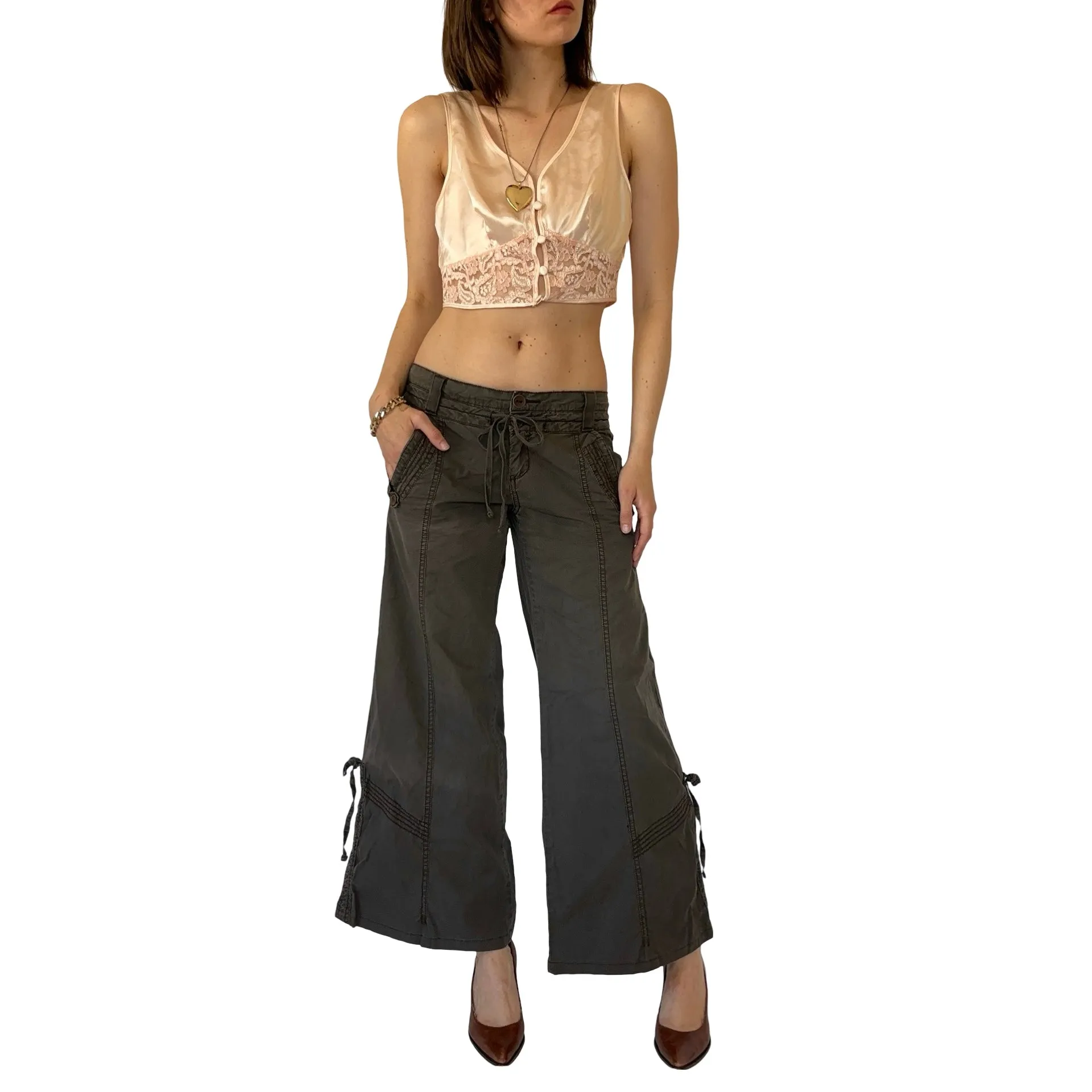 2000s Wide Leg Cargos (XS)