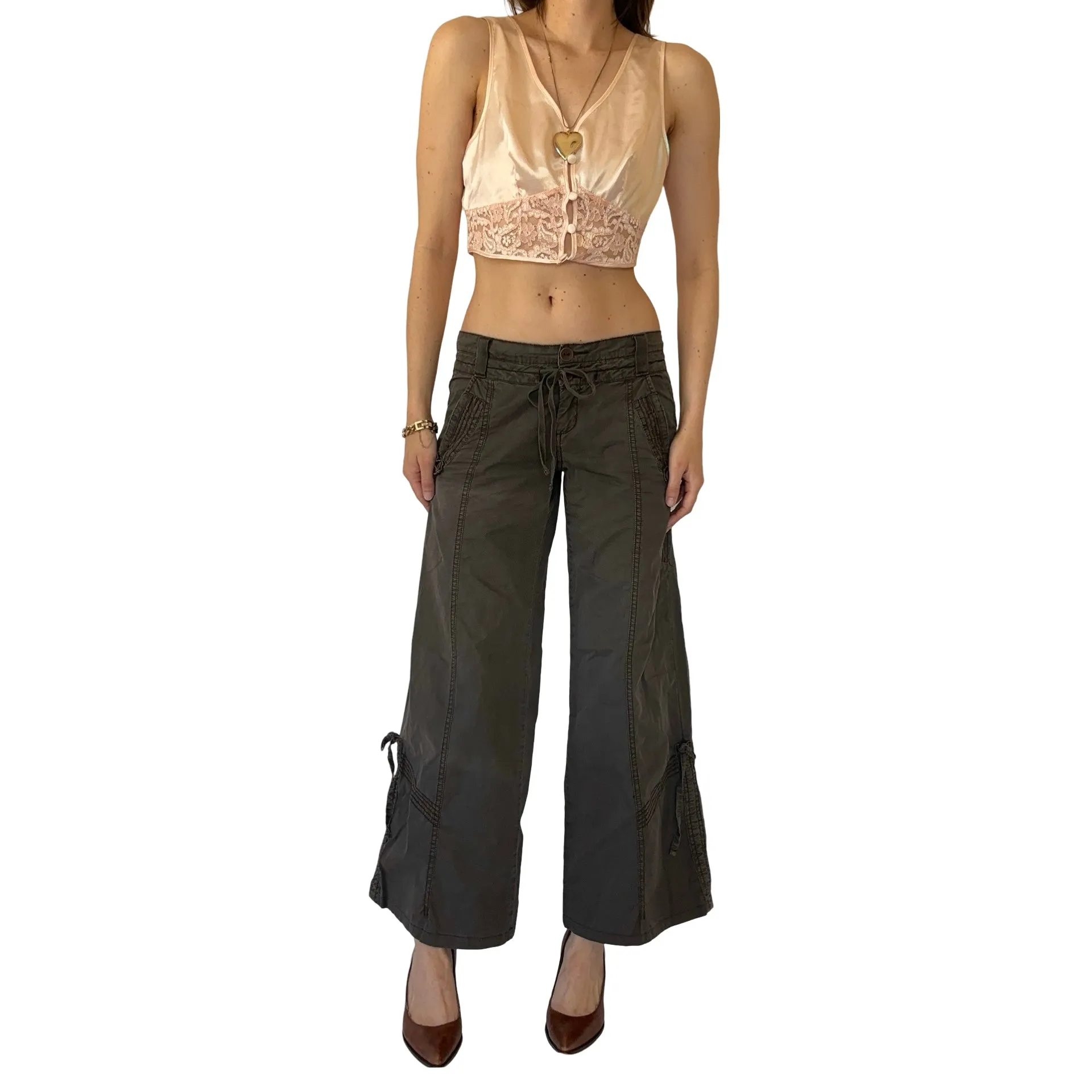 2000s Wide Leg Cargos (XS)