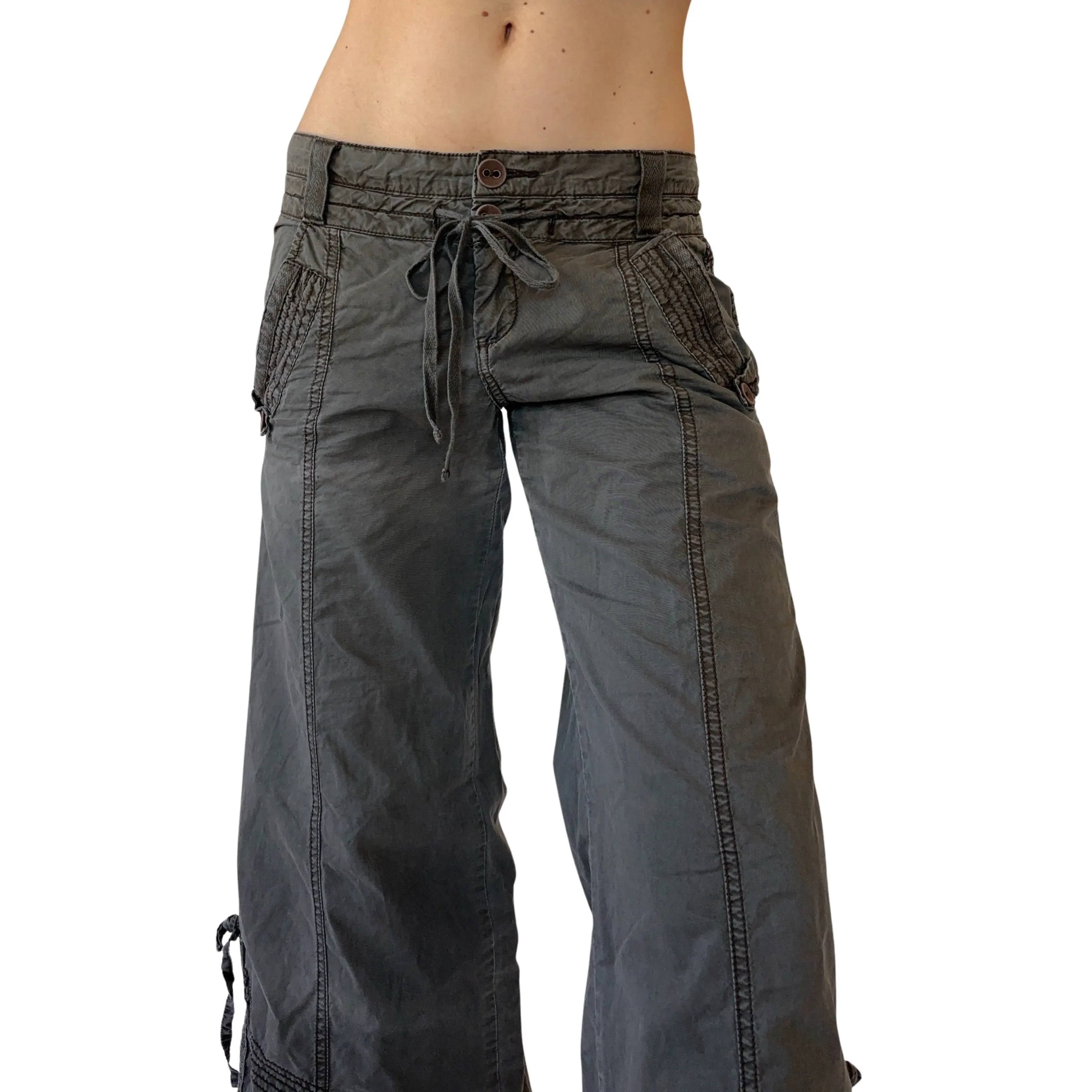 2000s Wide Leg Cargos (XS)