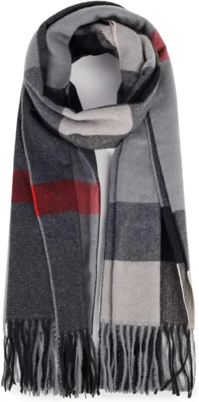 2024 Women's Winter Large Warm Shawl Classic Tassel Plaid Oversized Scarf Scarf Thick Scarf