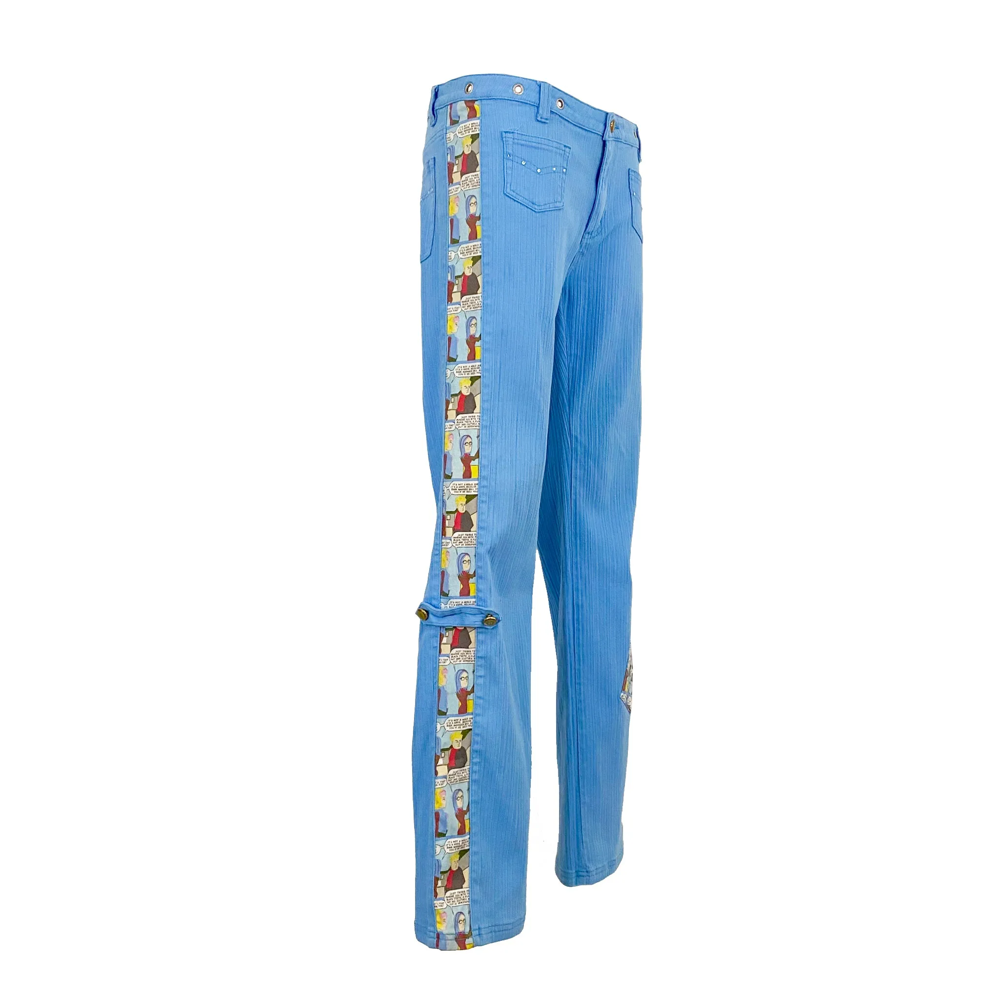 90's Comic Print Pants (L)