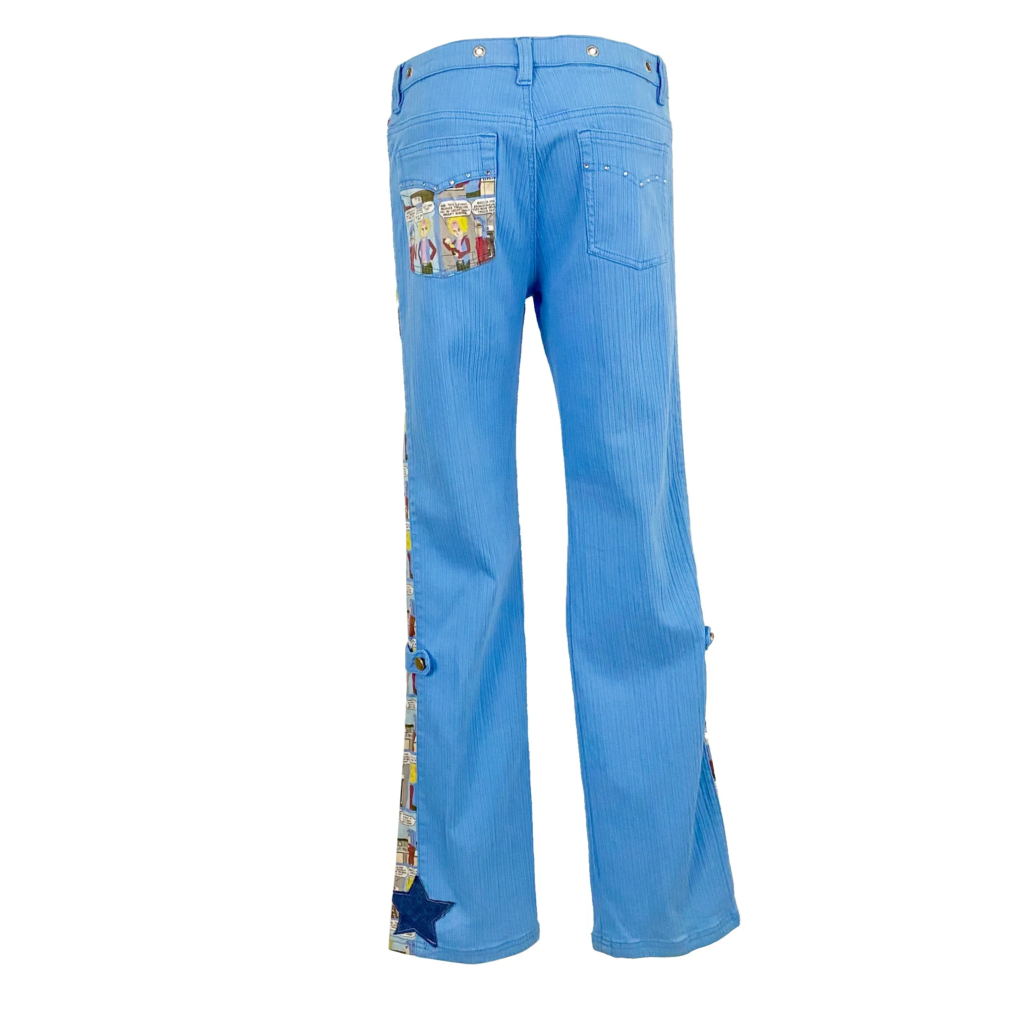90's Comic Print Pants (L)