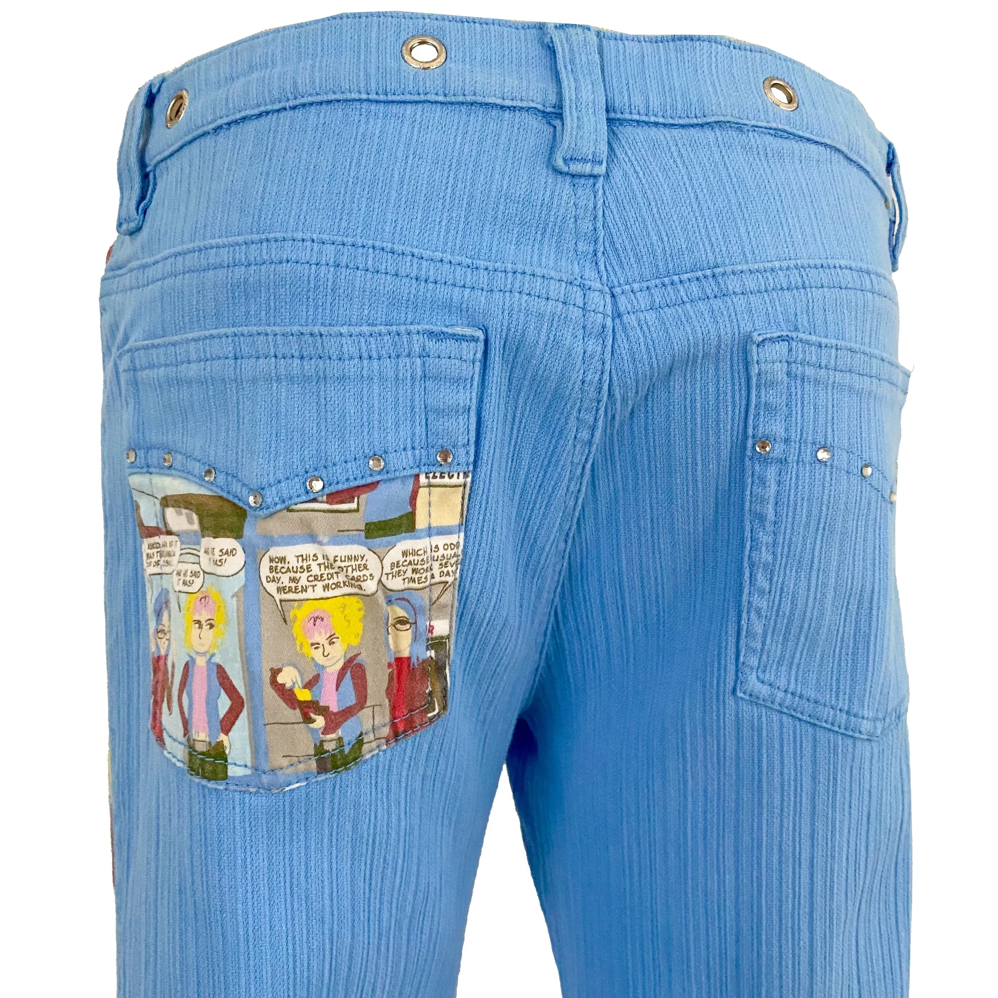 90's Comic Print Pants (L)
