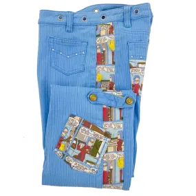 90's Comic Print Pants (L)