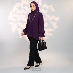 ALAIZA BLOUSE - PLUM
