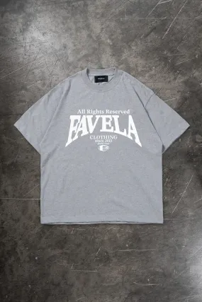 %ALL RIGHTS RESERVED LIGHT GREY MELANGE T-SHIRT%