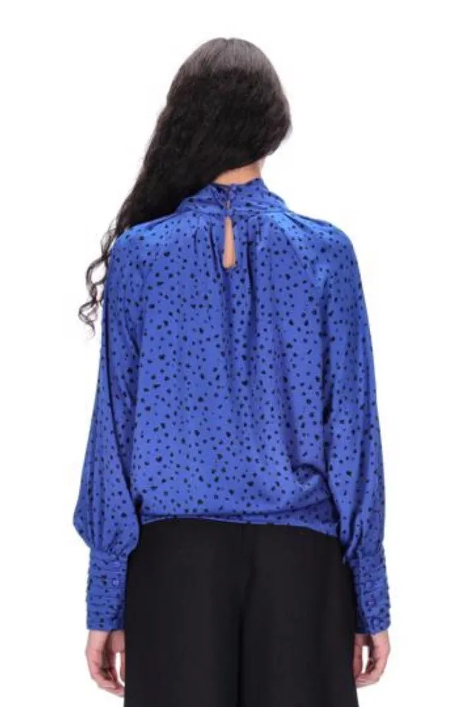 Amaya Julia Blouse - Blue Spot