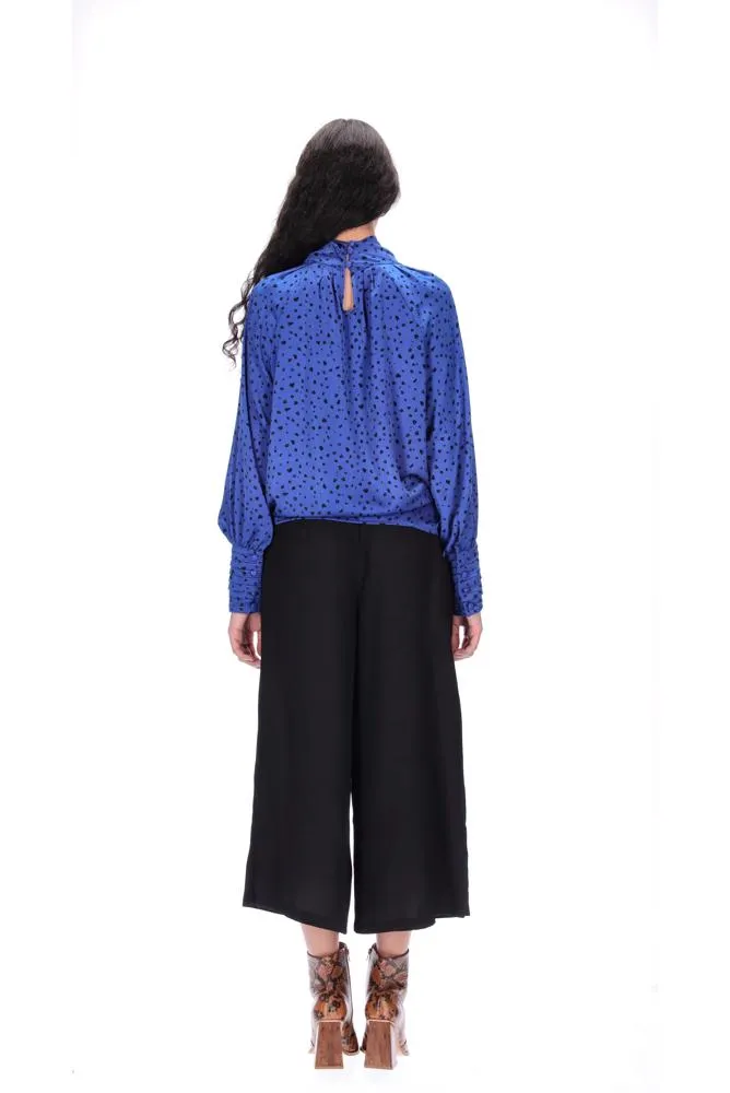 Amaya Julia Blouse - Blue Spot