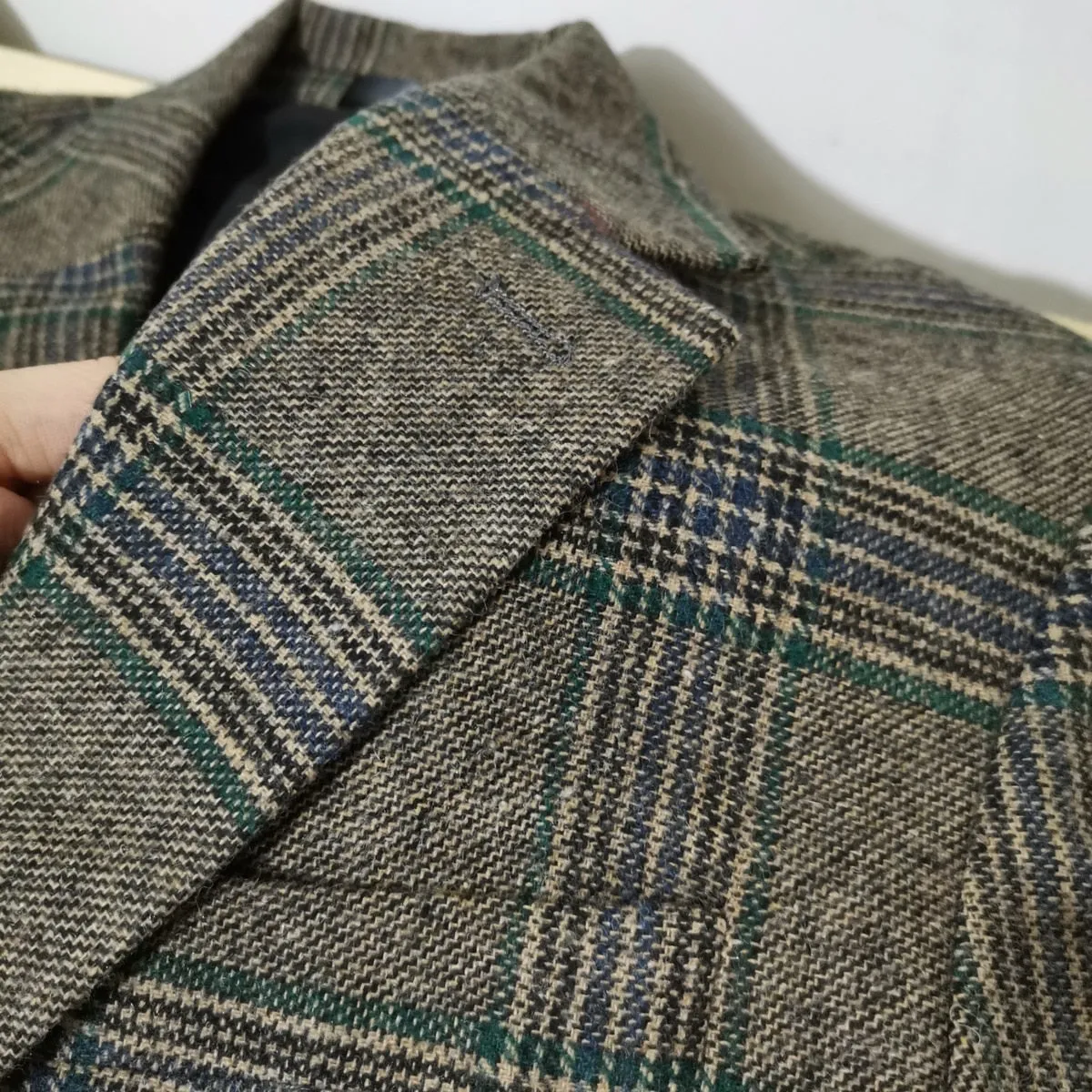 Americana Hombre Wool Blend Suit Mens Business Versatile Luxury Casual Chaqueta Hombre Formal Coat Fashion Tweed  Blazers Men