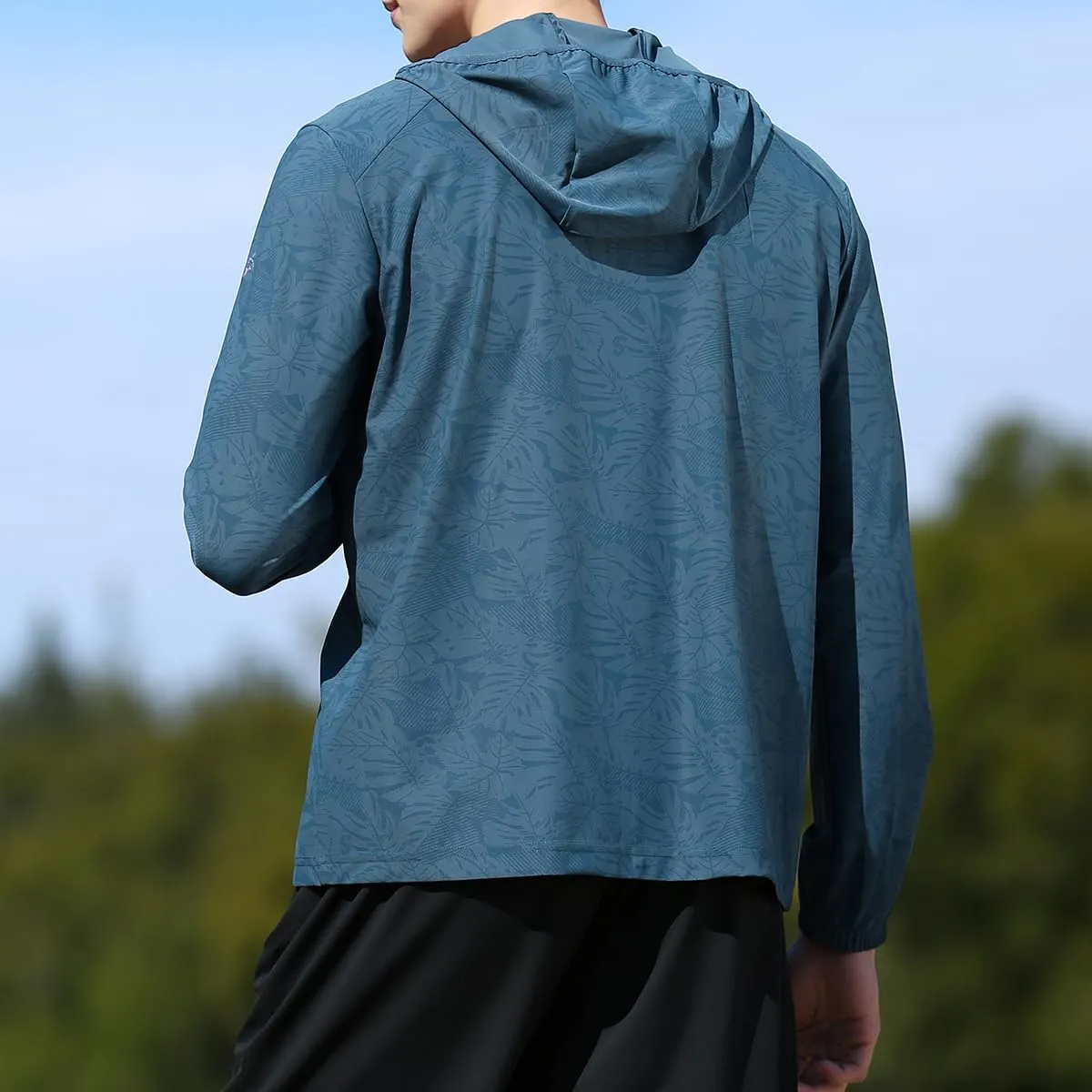 Bealin Men's UPF 50  Light Jacket Full Zip Hoodie Sun Protection Outdoor Long Sleeve Fishing Hiking Performance Shirt