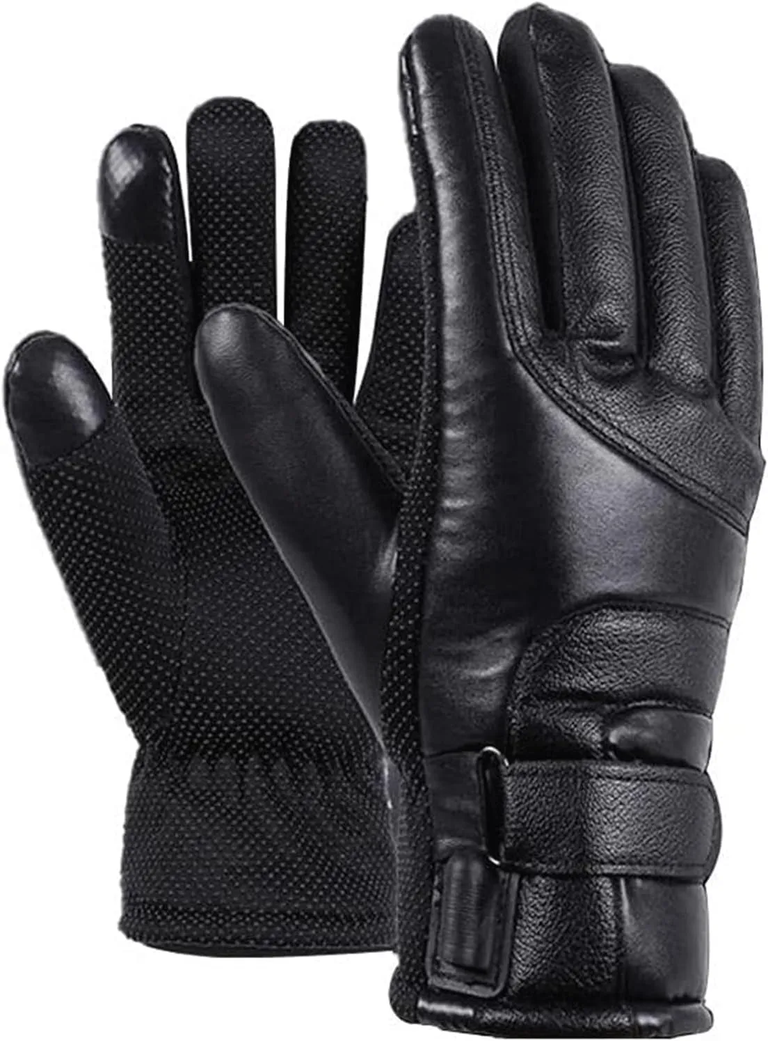 BKEKM Winter Gloves Electric Heated Gloves Cycling Gloves Temperature Adjustment Ski Gloves USB Powered Sports Thermal Glove