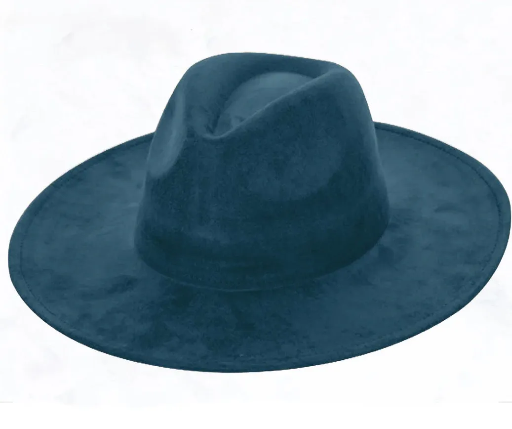 Blue Guinea Feather & Turquoise Slab Hat Band   Choice of Hat 985x