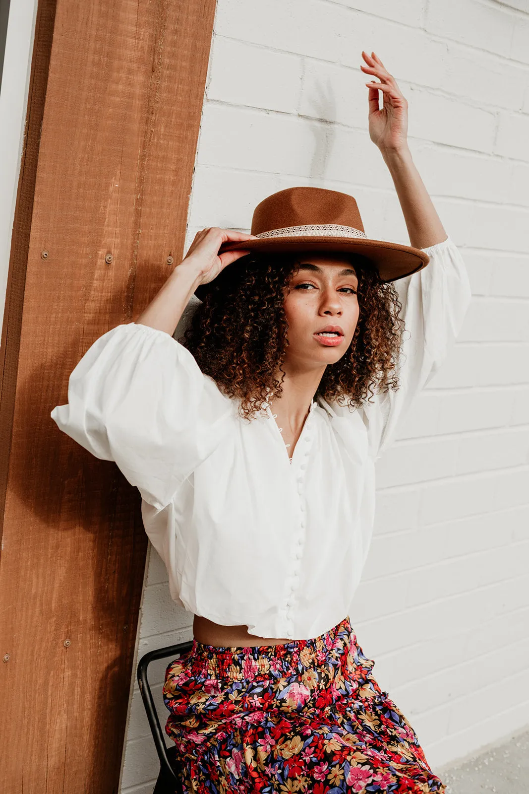 Boho Chic Ribbon Fedora Hat