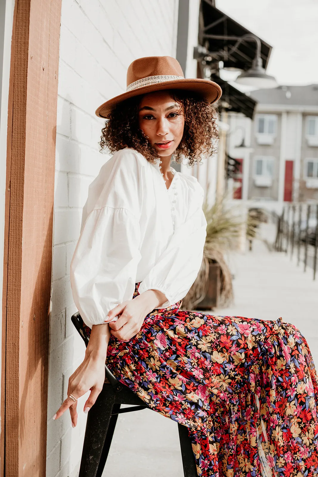 Boho Chic Ribbon Fedora Hat