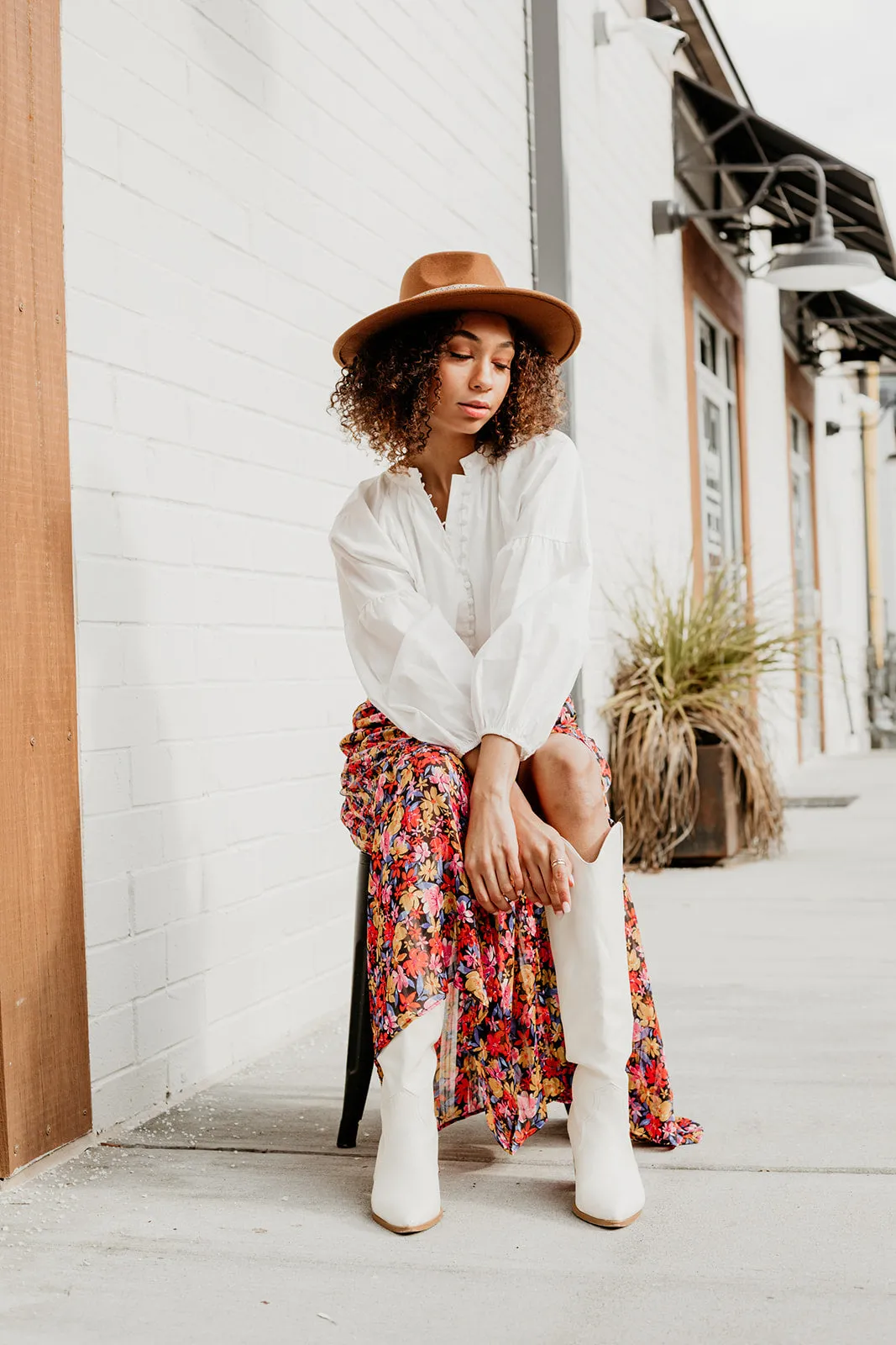 Boho Chic Ribbon Fedora Hat