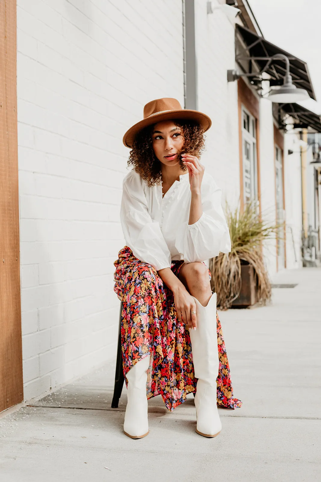 Boho Chic Ribbon Fedora Hat