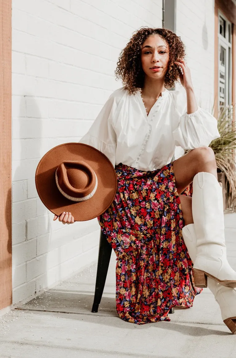 Boho Chic Ribbon Fedora Hat