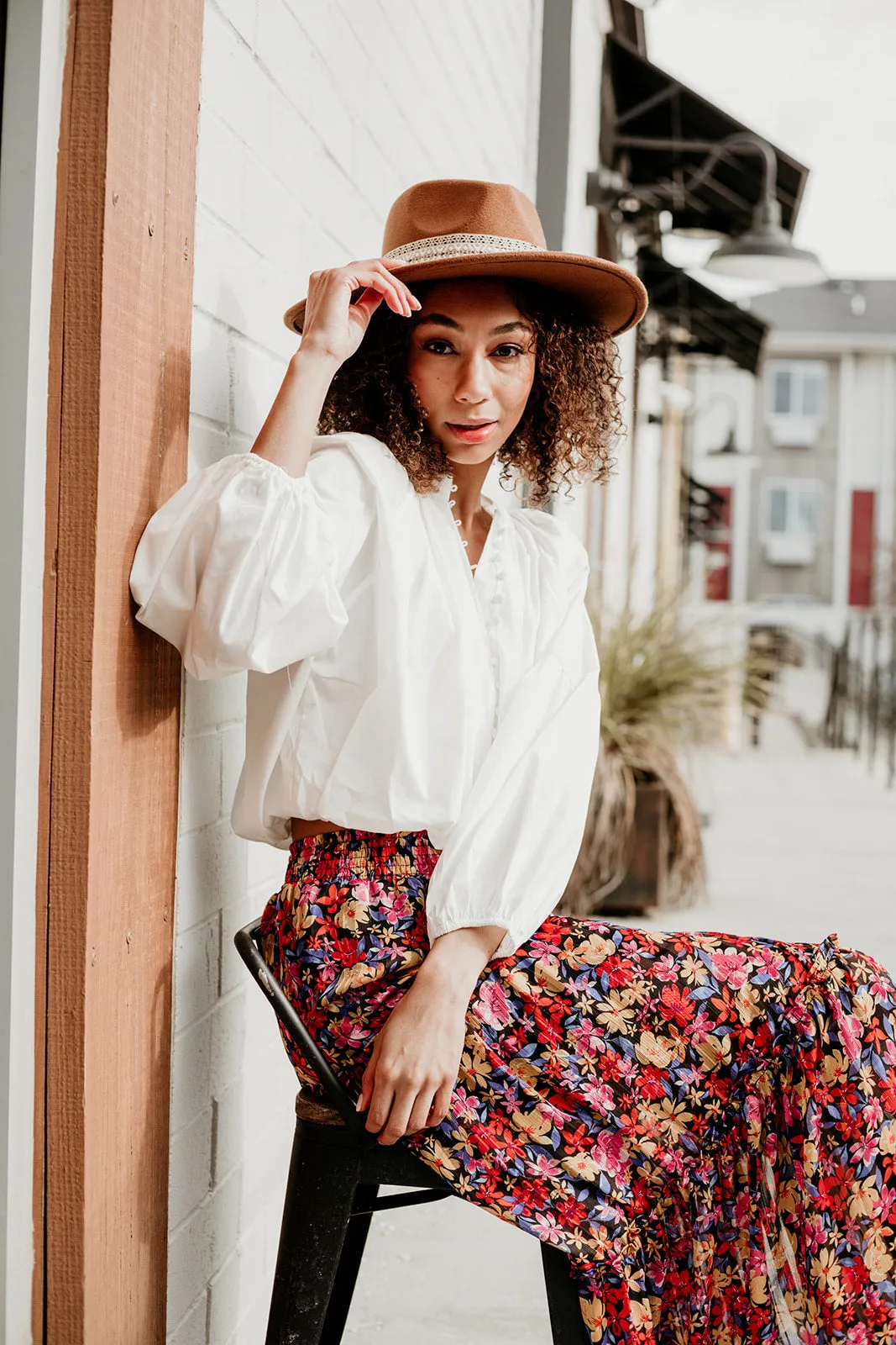 Boho Chic Ribbon Fedora Hat