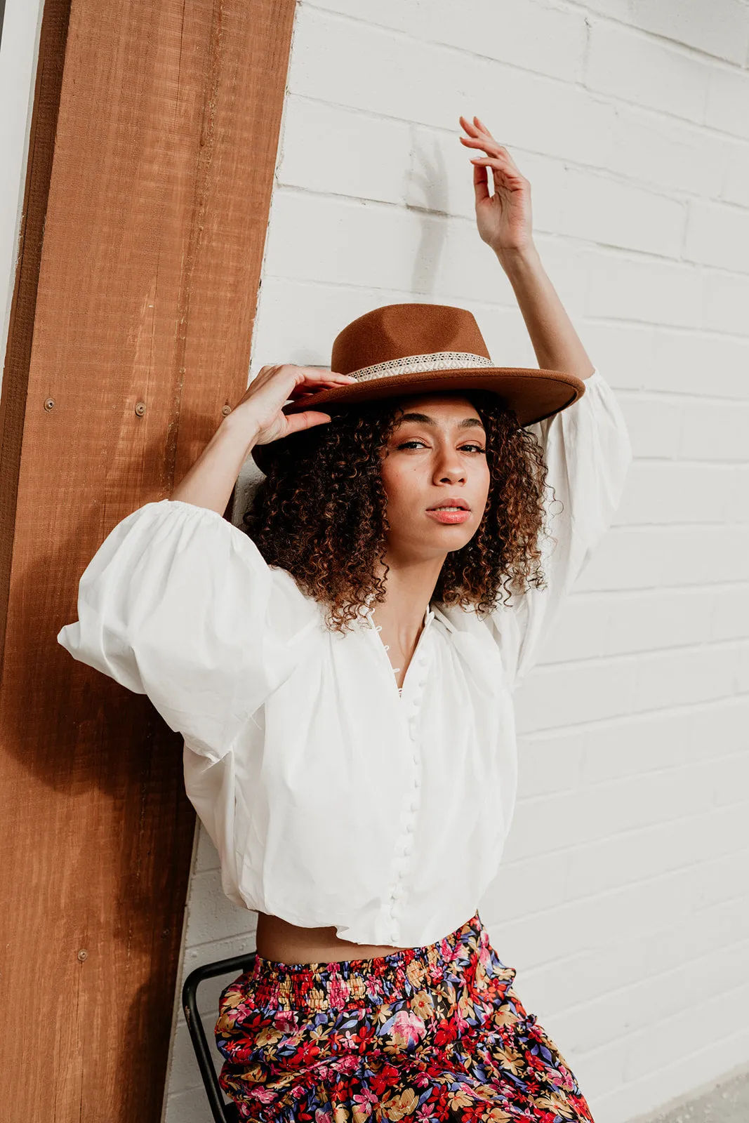 Boho Chic Ribbon Fedora Hat