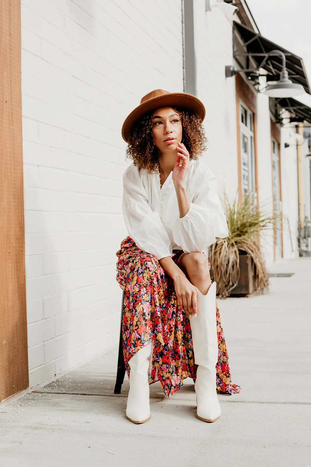 Boho Chic Ribbon Fedora Hat
