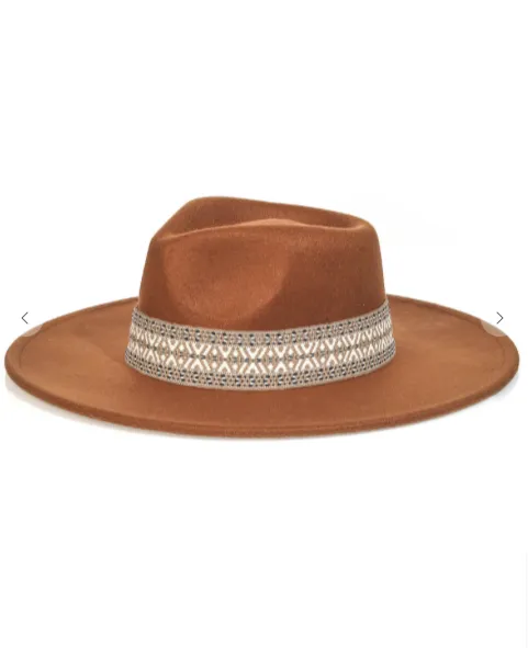 Boho Chic Ribbon Fedora Hat
