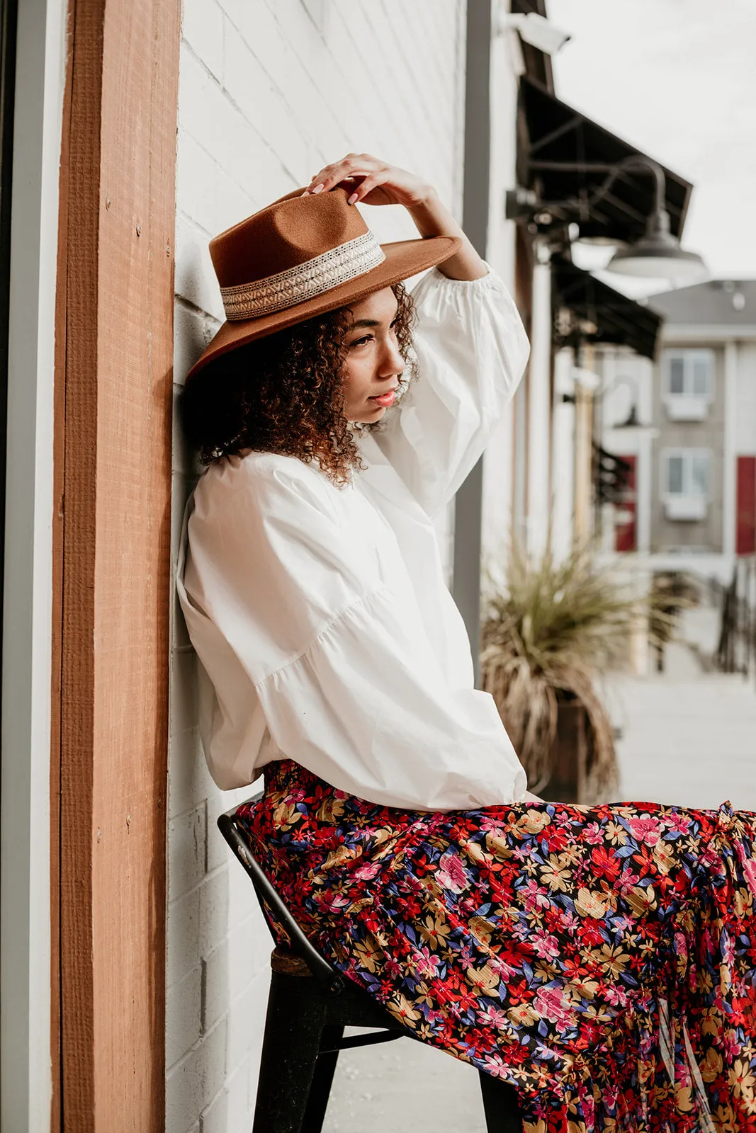 Boho Chic Ribbon Fedora Hat
