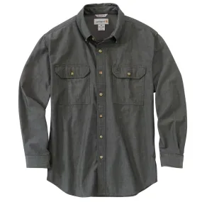 Carhartt Men's Black Chambray Fort Solid L/S Shirt