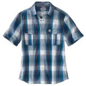 Carhartt Men's Island Blue Bozeman Short Sleeve Shirt