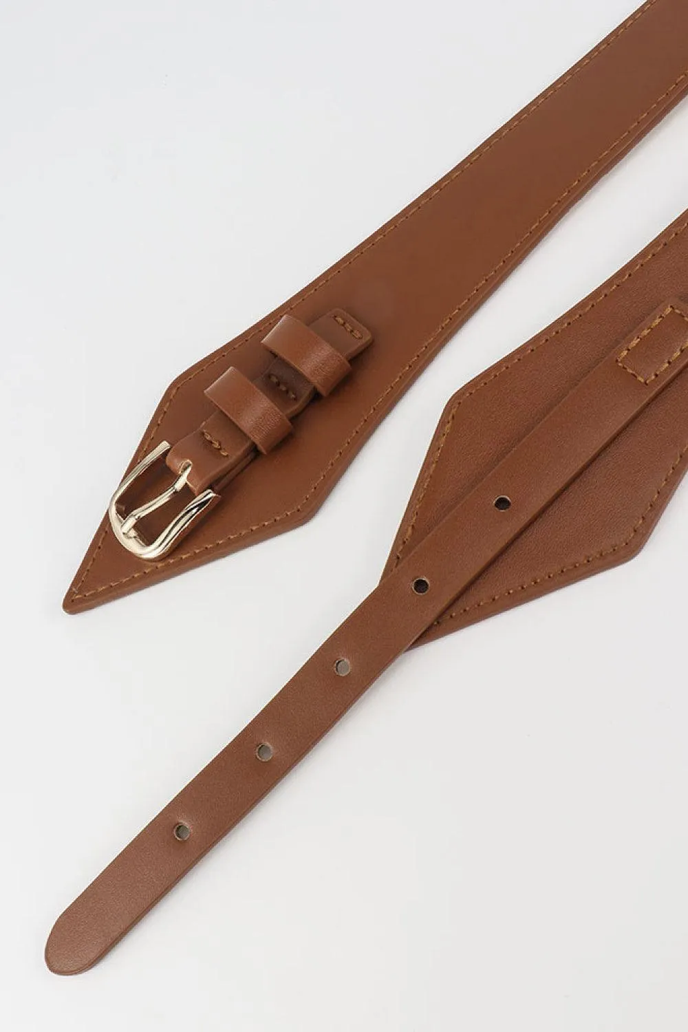 Chic Geometric Buckle Waist Belt for Fashion-Forward Looks