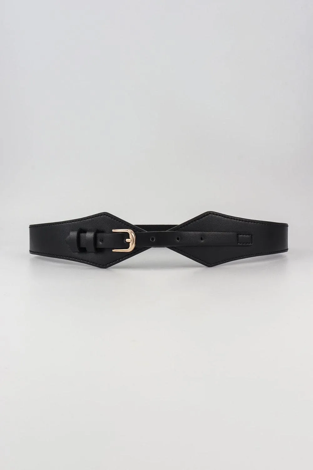 Chic Geometric Buckle Waist Belt for Fashion-Forward Looks