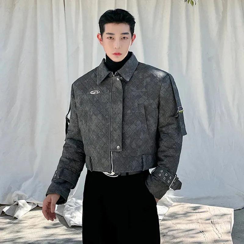 Cotton Diamond Lattice Padded Jacket