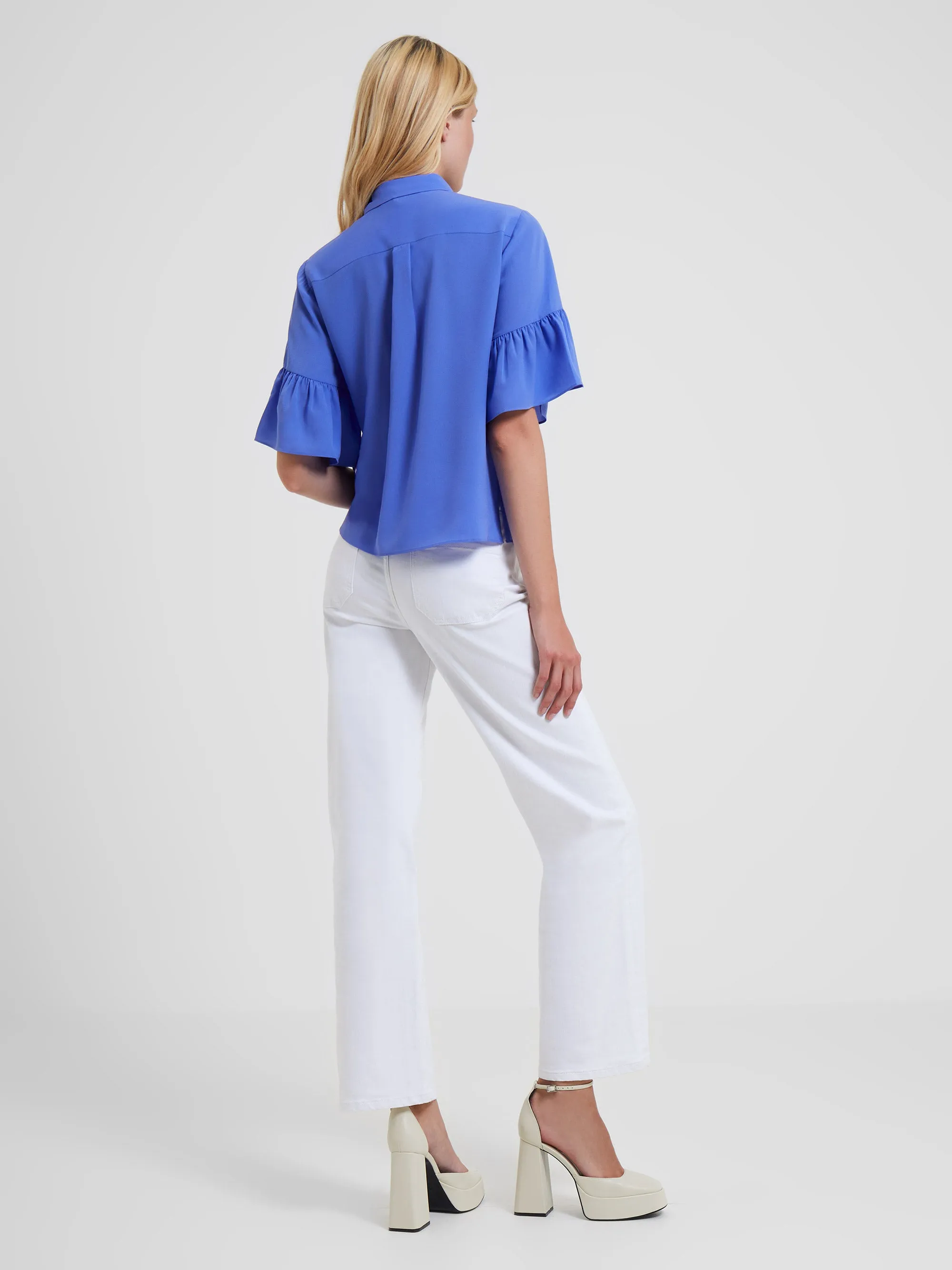 Crepe Light Pin-Tuck Shirt