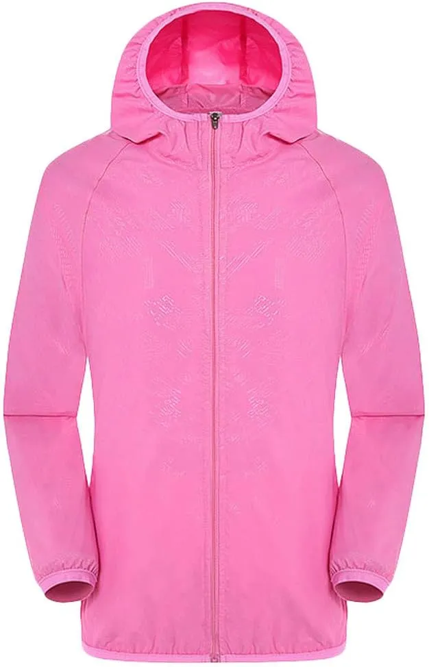 CRNTCEM Men's UPF 50 Light Jacket Hooded Long Sleeve Thin Section Rash Guard Outdoor Bike Hiking Fishing Performance Outwear