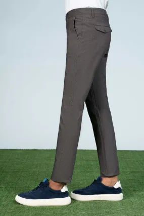CROSS POCKET TEXTURED PANT CHARCOAL
