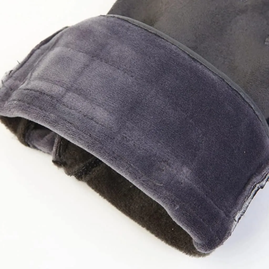 CSCDD Touch Screen Gloves Male Warm Fleece with Finger Gloves Female Thickened Motorcycle Driving Cycling Gloves