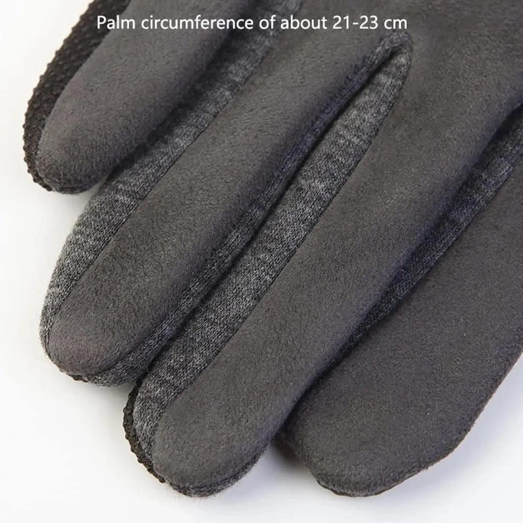 CSCDD Touch Screen Gloves Male Warm Fleece with Finger Gloves Female Thickened Motorcycle Driving Cycling Gloves