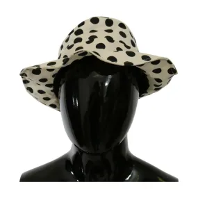 Dolce & Gabbana Chic Black Polka Dot Trilby Hat