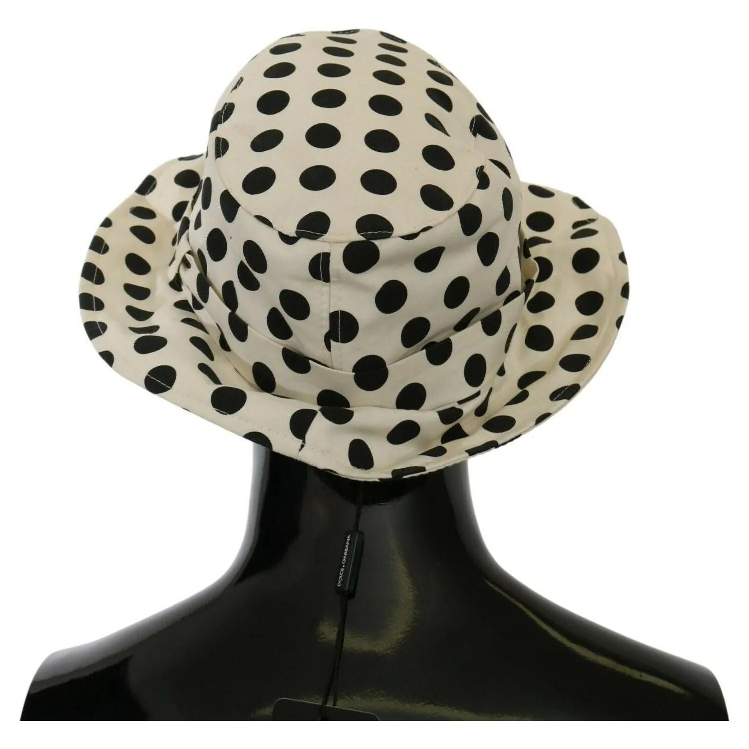 Dolce & Gabbana Chic Black Polka Dot Trilby Hat