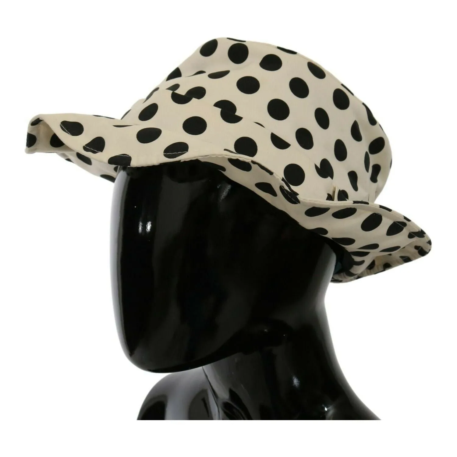 Dolce & Gabbana Chic Black Polka Dot Trilby Hat