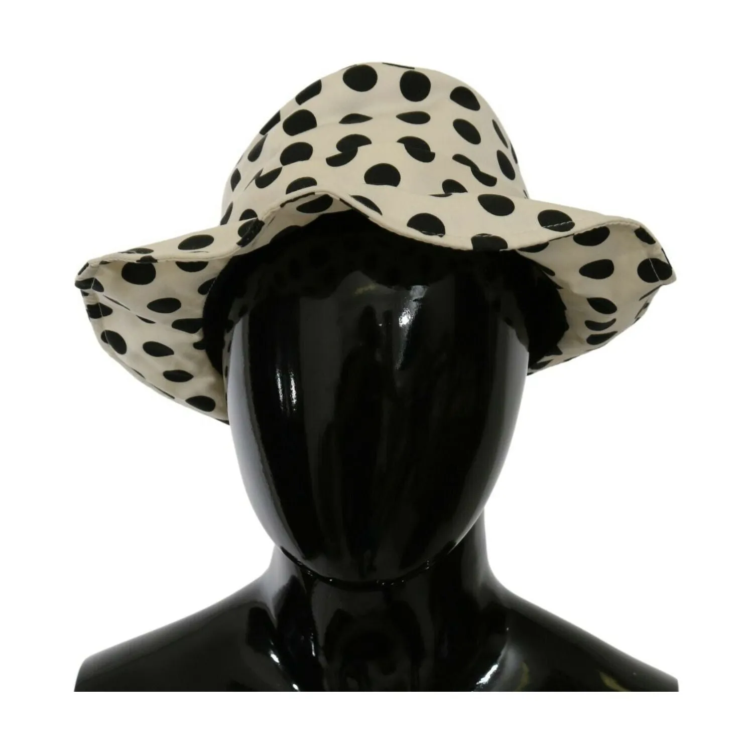 Dolce & Gabbana Chic Black Polka Dot Trilby Hat