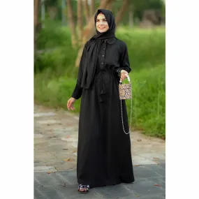 Elegant Maxi Abaya (Black)