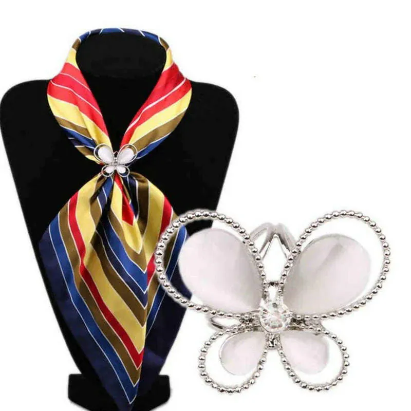 Elegant Scarf Buckle Ring Clip Holder Women Ladies Jewelry Gifts