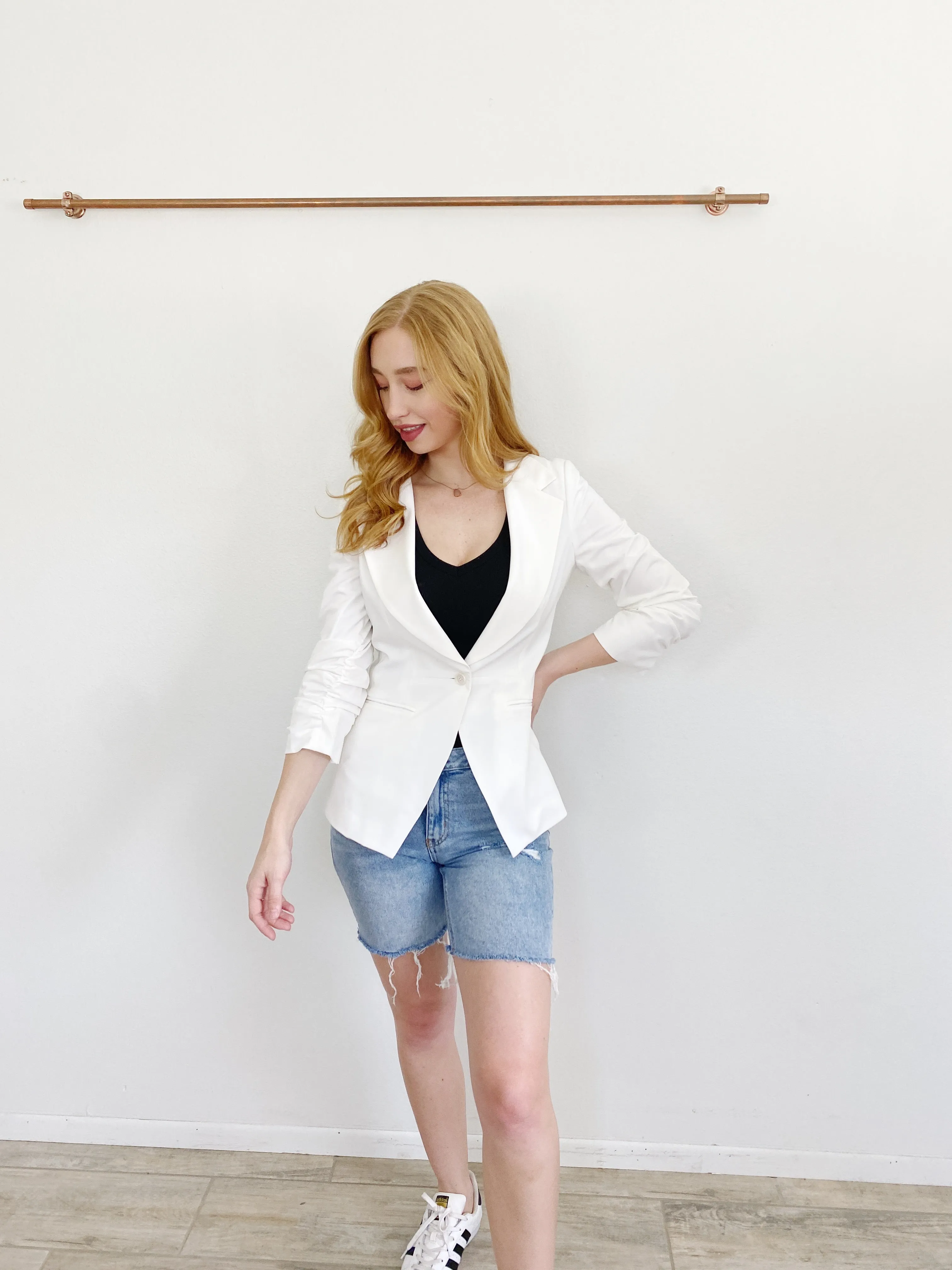 Elizabeth & James White Blazer Jacket 6