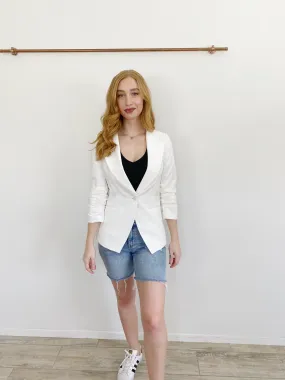 Elizabeth & James White Blazer Jacket 6