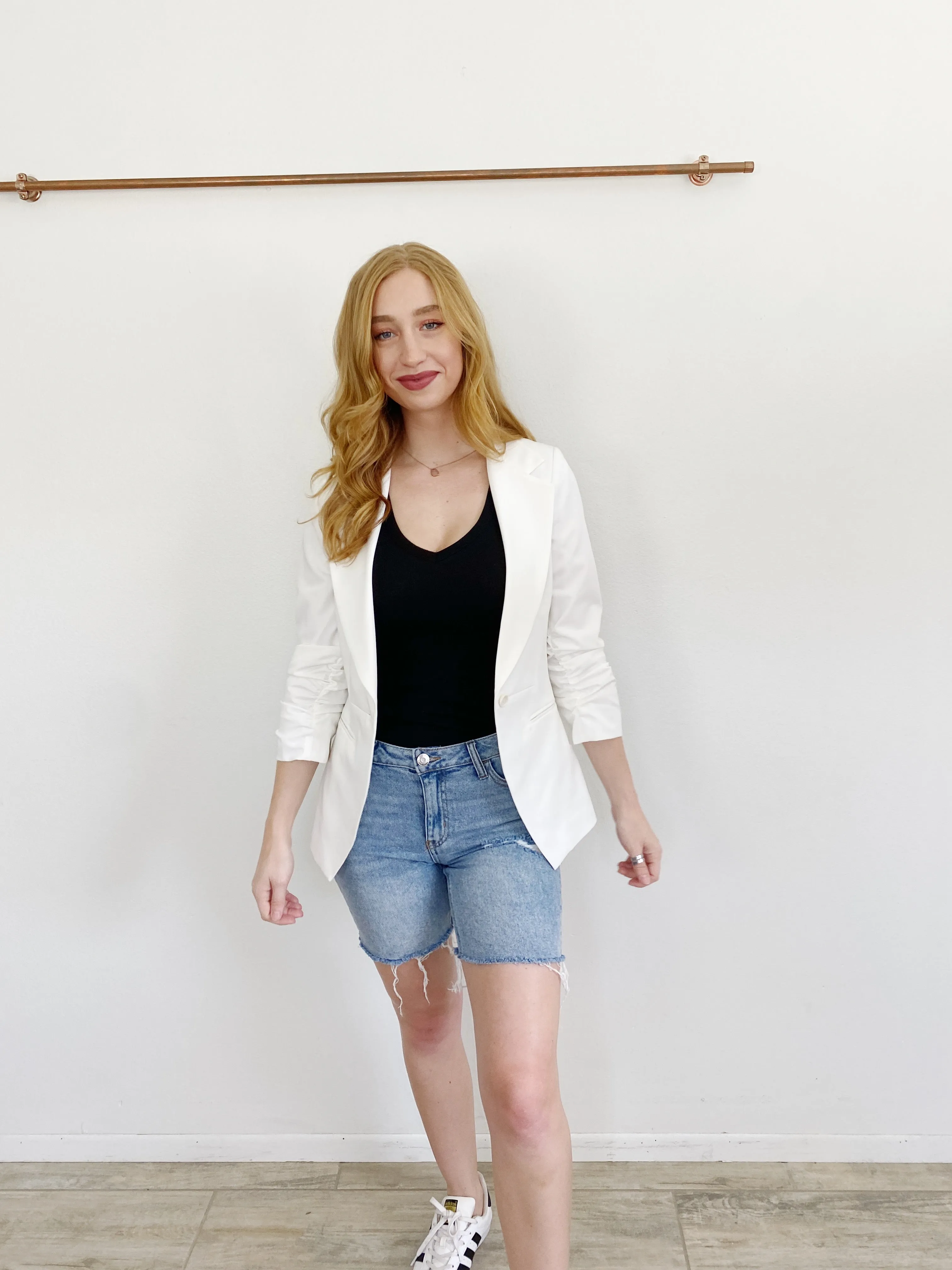 Elizabeth & James White Blazer Jacket 6