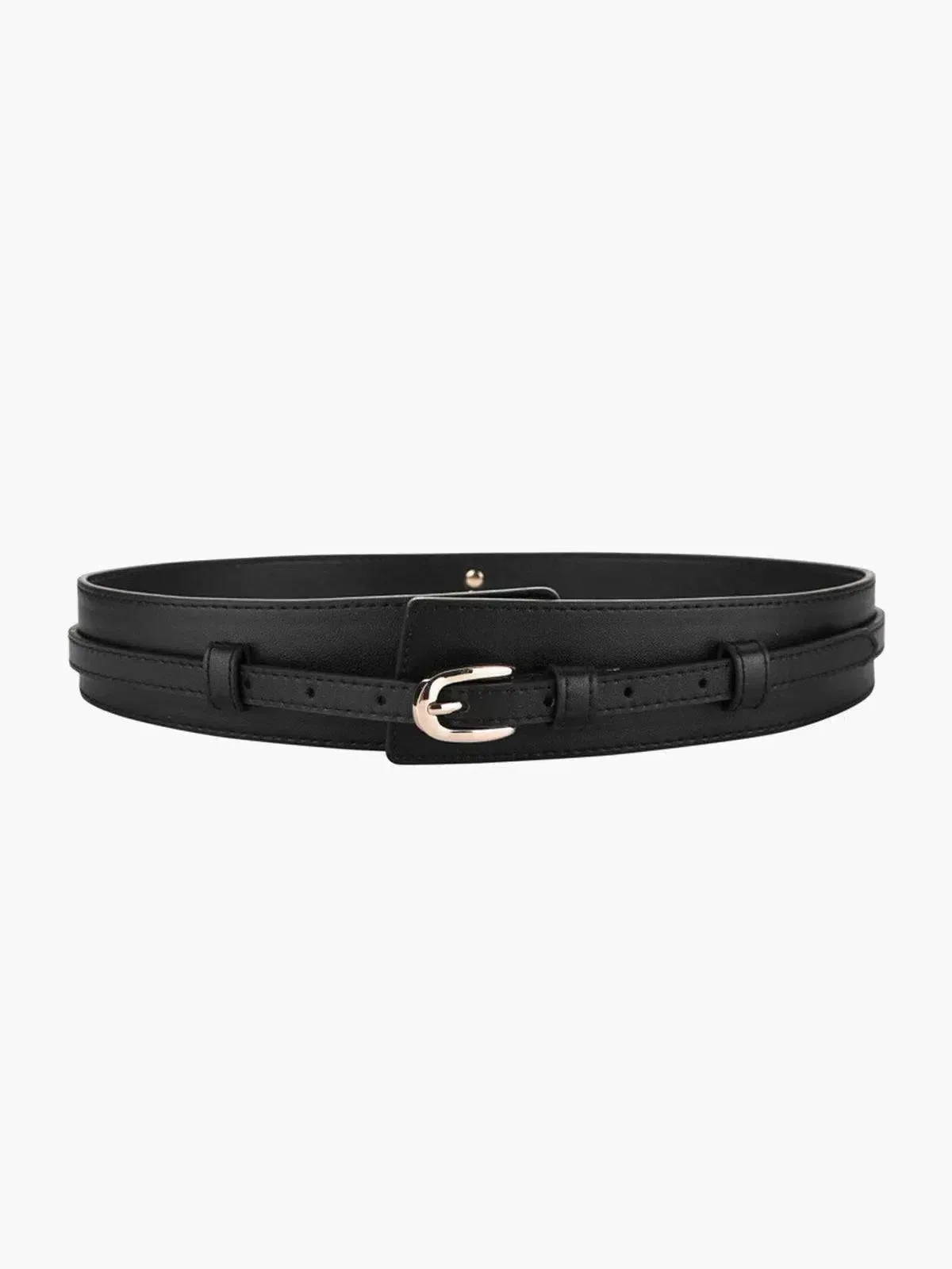 Esmarie – Matte black finish – Leather belt