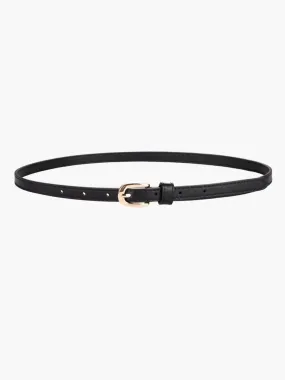 Esmarie – Matte black finish – Leather belt