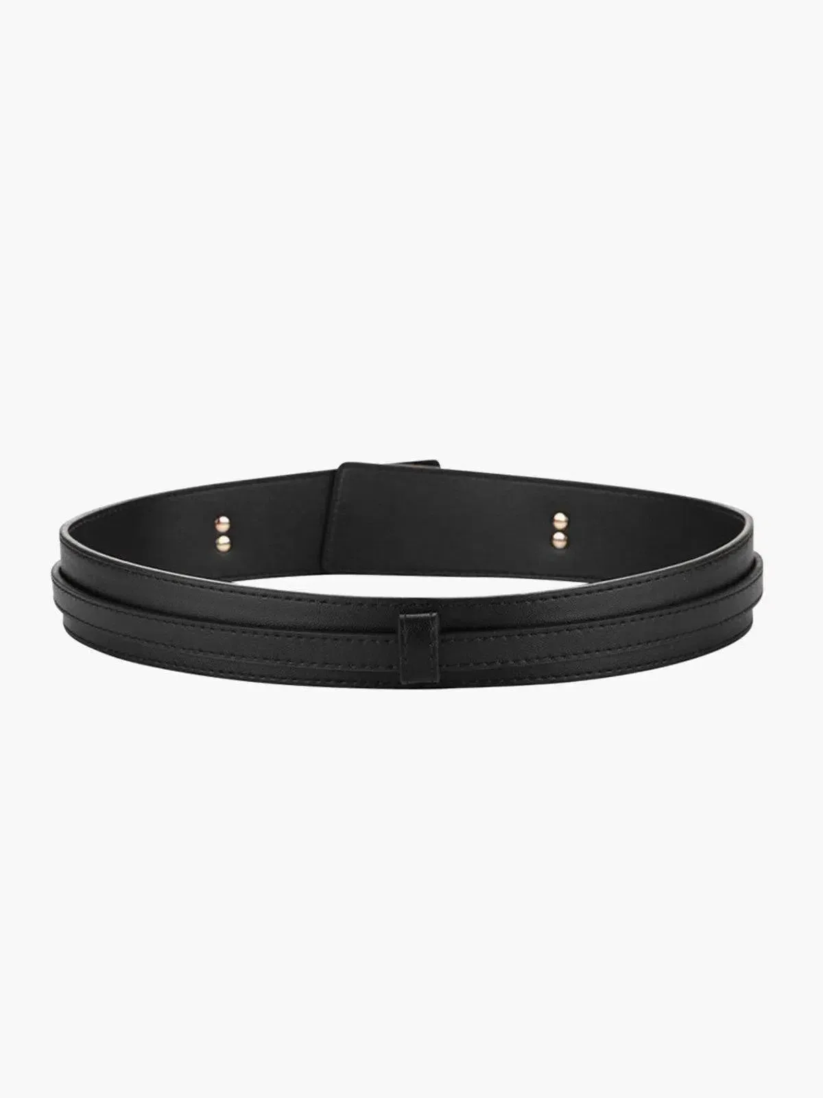 Esmarie – Matte black finish – Leather belt