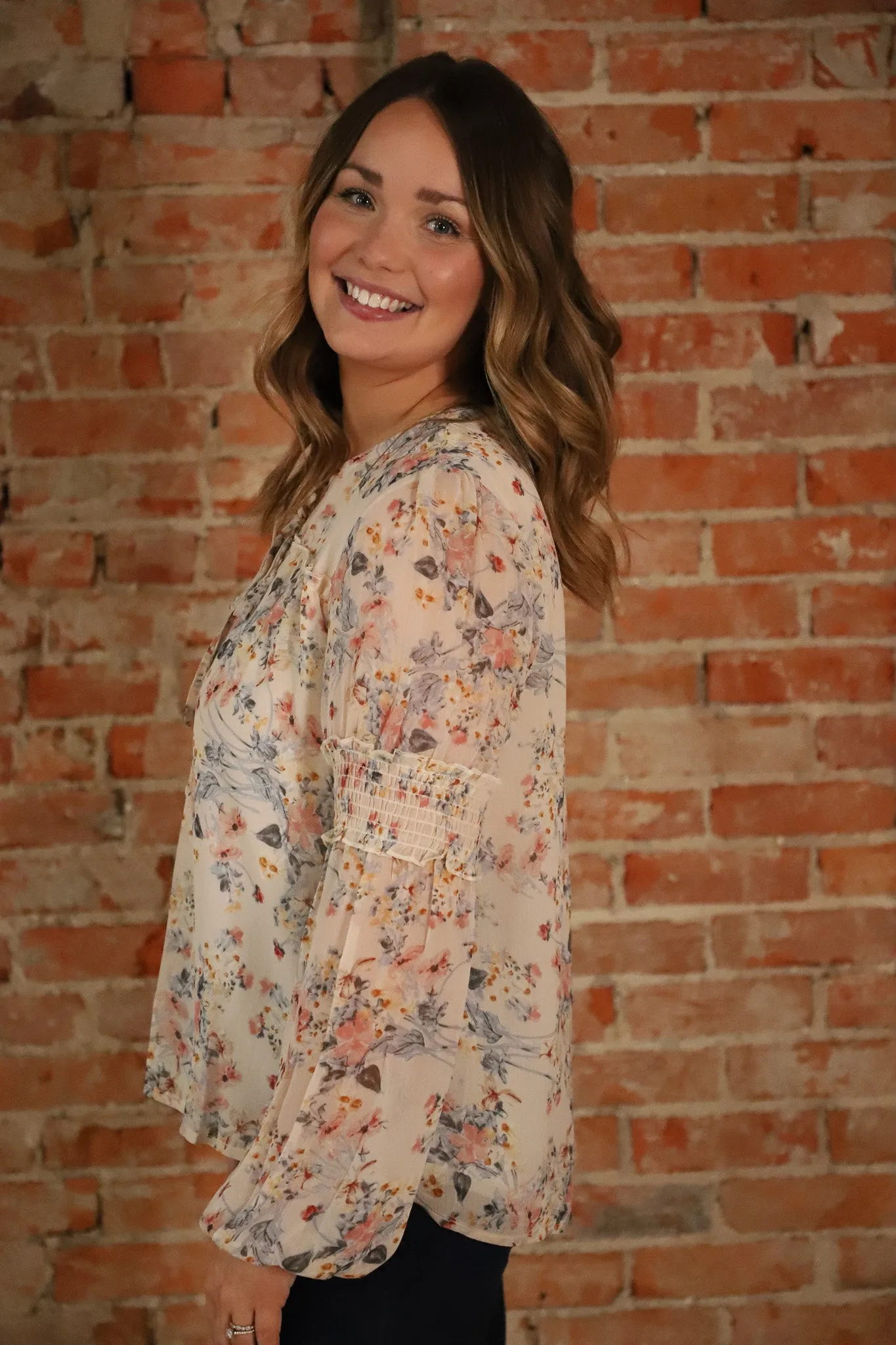 Floral Dreams Long Sleeve Blouse
